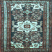 Square Persian Light Blue Traditional Rug, tr768lblu