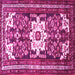 Square Persian Pink Traditional Rug, tr768pnk