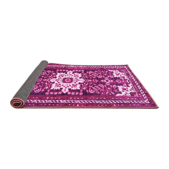 Sideview of Persian Pink Traditional Rug, tr768pnk