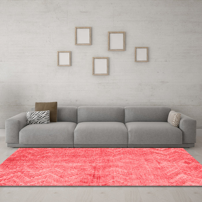 Bohemian Red Washable Rugs