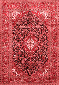 Medallion Red Traditional Rug, tr76red