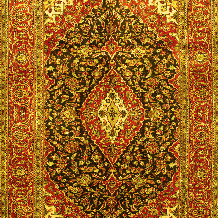 Medallion Yellow Traditional Rug, tr76yw