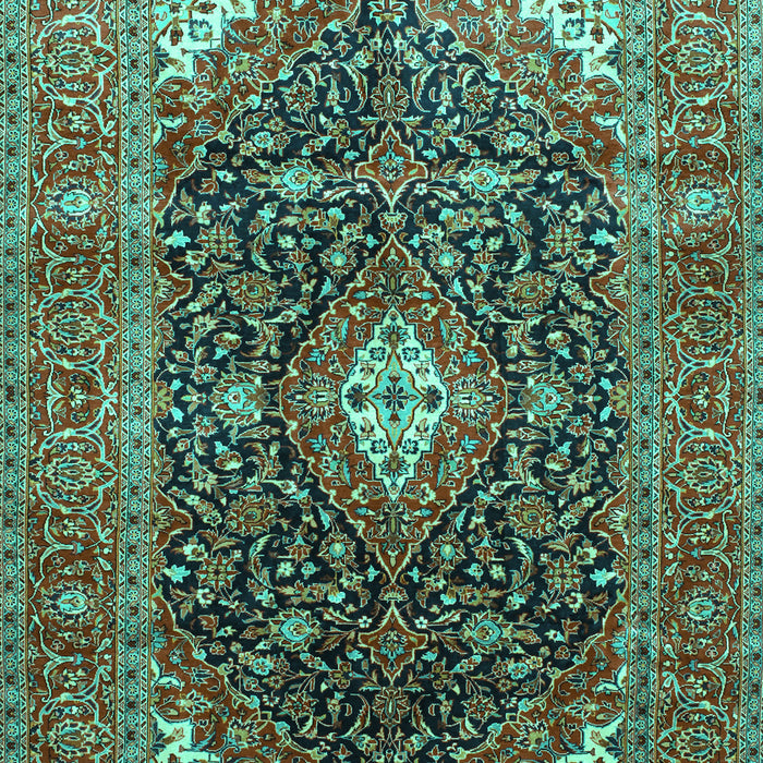 Medallion Turquoise Traditional Rug, tr76turq
