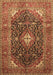 Medallion Brown Traditional Rug, tr76brn