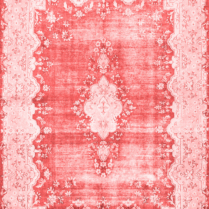 Machine Washable Persian Red Traditional Rug, wshtr771red