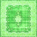 Serging Thickness of Persian Green Traditional Rug, tr771grn