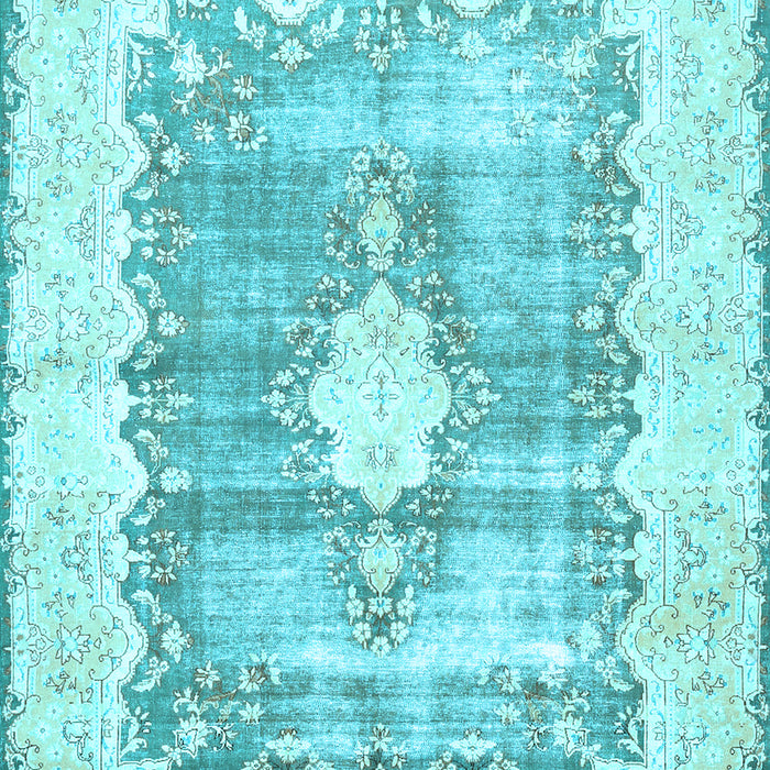 Machine Washable Persian Light Blue Traditional Rug, wshtr771lblu