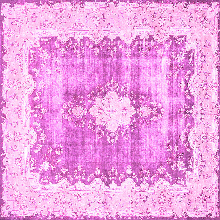 Square Persian Pink Traditional Rug, tr771pnk