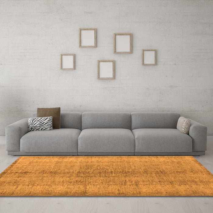Machine Washable Persian Orange Traditional Area Rugs in a Living Room, wshtr772org