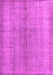 Machine Washable Persian Pink Traditional Rug, wshtr772pnk