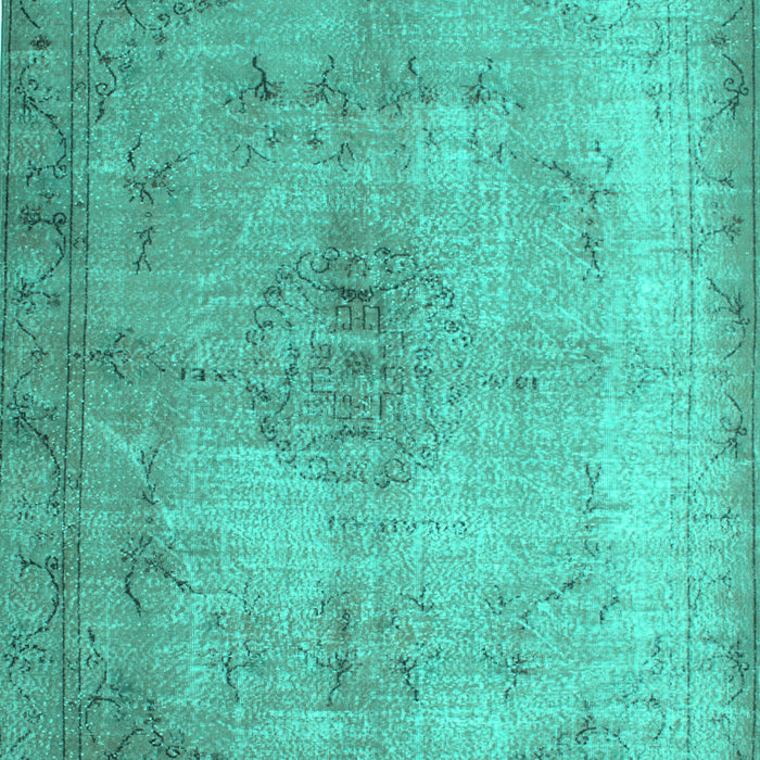 Machine Washable Persian Turquoise Traditional Area Rugs, wshtr773turq