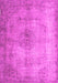 Machine Washable Persian Pink Traditional Rug, wshtr773pnk