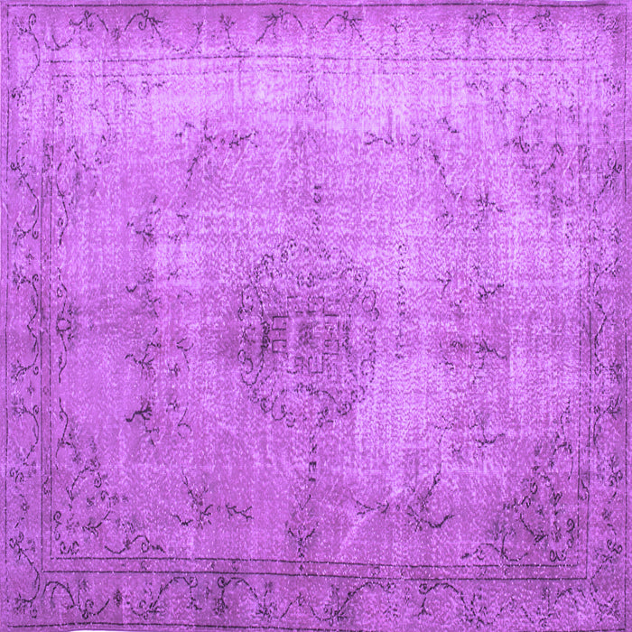 Square Persian Purple Traditional Rug, tr773pur