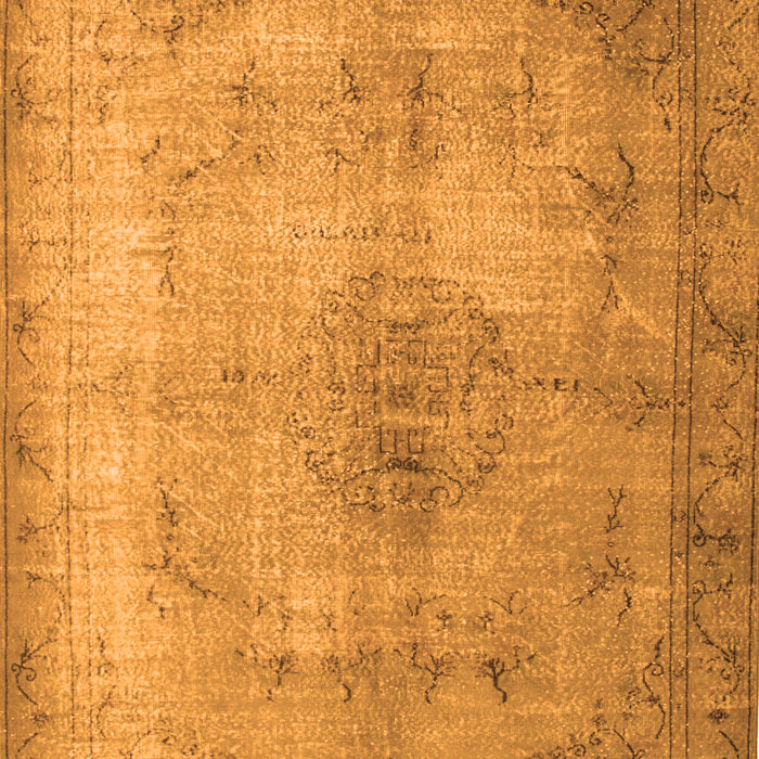 Serging Thickness of Machine Washable Persian Orange Traditional Area Rugs, wshtr773org