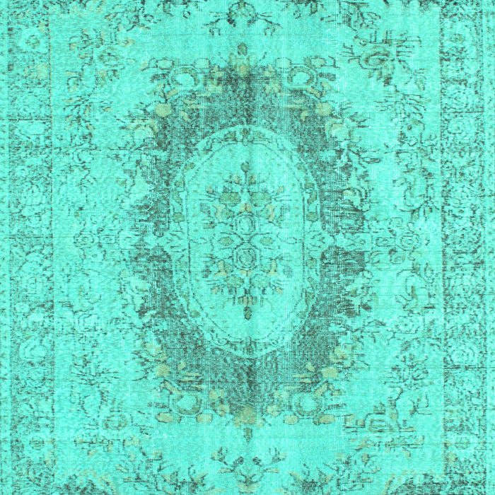 Machine Washable Persian Turquoise Traditional Area Rugs, wshtr774turq
