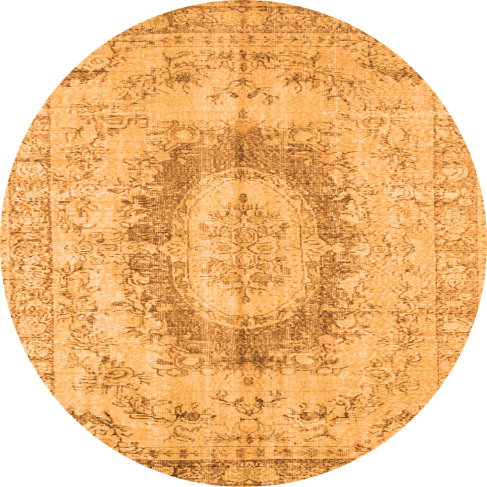 Machine Washable Persian Orange Traditional Area Rugs, wshtr774org