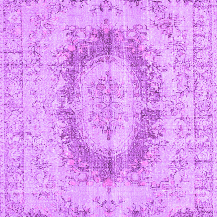 Machine Washable Persian Purple Traditional Area Rugs, wshtr774pur
