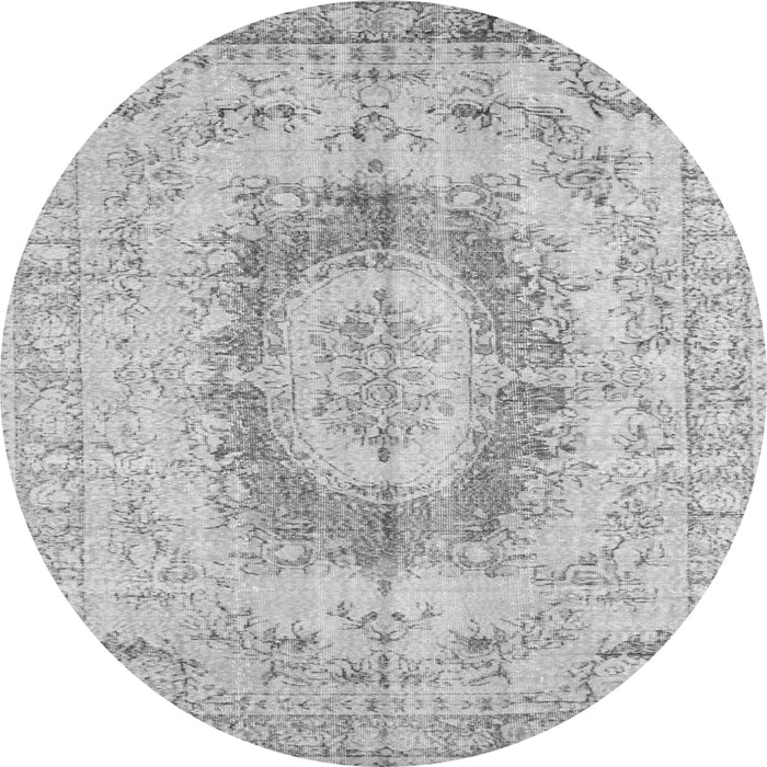 Machine Washable Persian Gray Traditional Rug, wshtr774gry