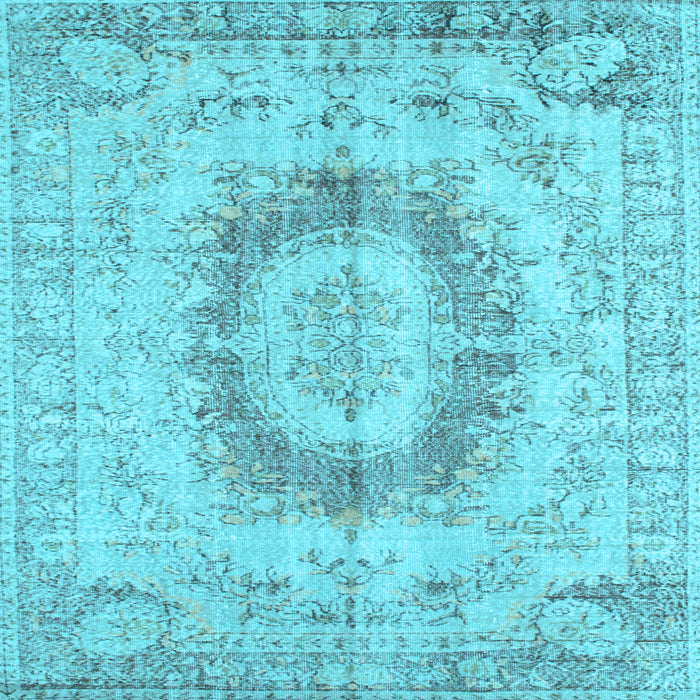 Square Persian Light Blue Traditional Rug, tr774lblu