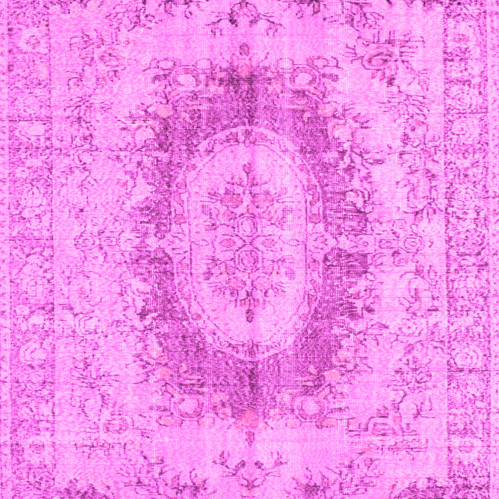 Machine Washable Persian Pink Traditional Rug, wshtr774pnk