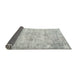 Sideview of Traditional Dark Gray Persian Rug, tr775