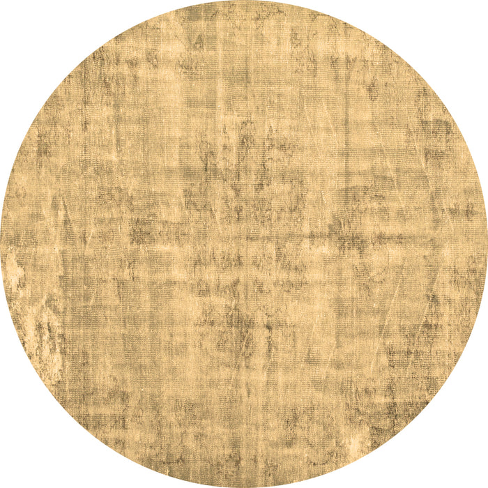 Round Persian Brown Traditional Rug, tr775brn