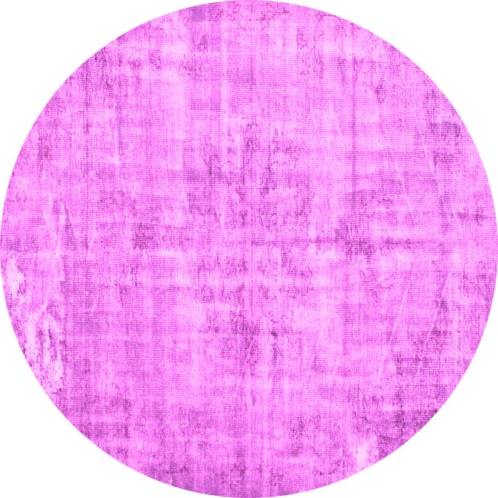 Round Persian Pink Traditional Rug, tr775pnk