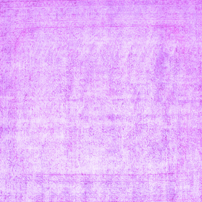 Square Machine Washable Persian Purple Traditional Area Rugs, wshtr776pur