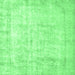 Square Machine Washable Persian Emerald Green Traditional Area Rugs, wshtr776emgrn