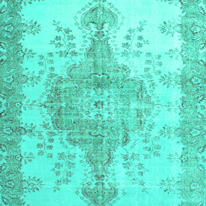Machine Washable Persian Turquoise Traditional Area Rugs, wshtr777turq
