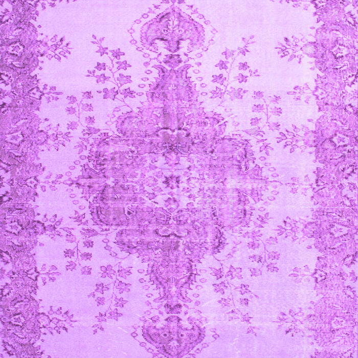 Machine Washable Persian Purple Traditional Area Rugs, wshtr777pur
