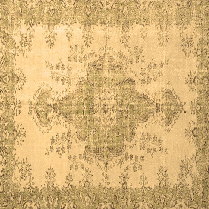 Square Machine Washable Persian Brown Traditional Rug, wshtr777brn