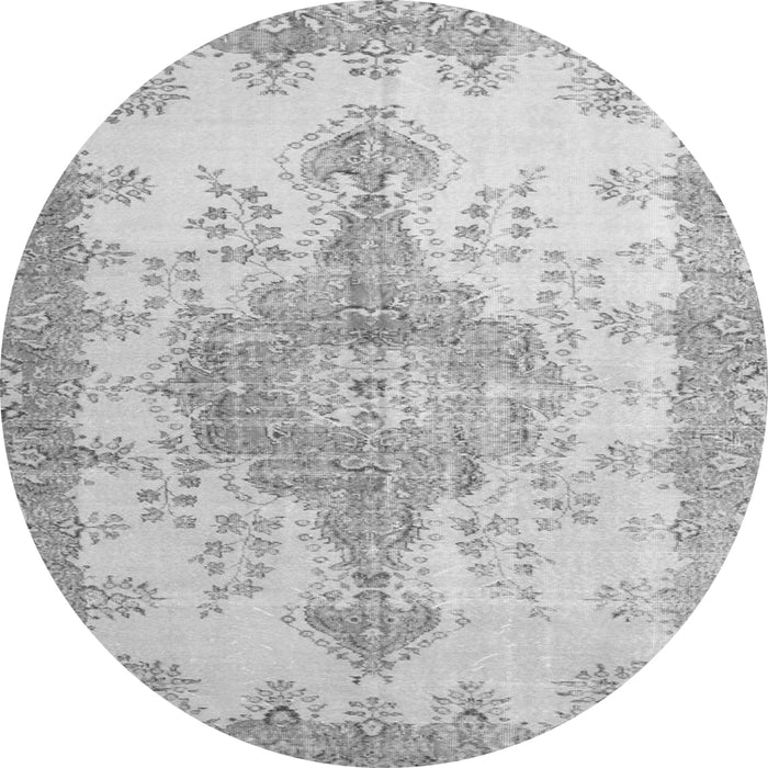 Square Persian Gray Traditional Rug, tr777gry