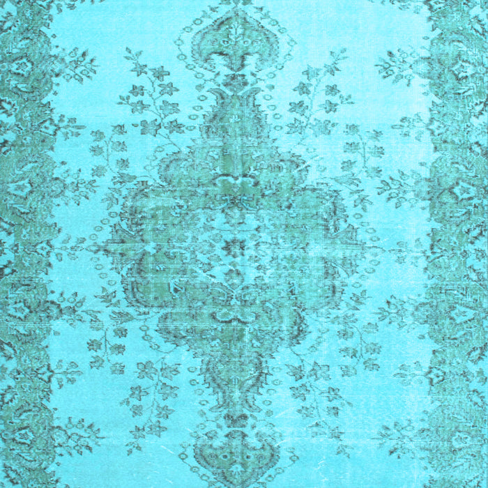 Machine Washable Persian Light Blue Traditional Rug, wshtr777lblu