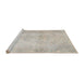 Sideview of Machine Washable Traditional Sage Green Rug, wshtr778