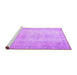 Sideview of Machine Washable Persian Purple Traditional Area Rugs, wshtr778pur