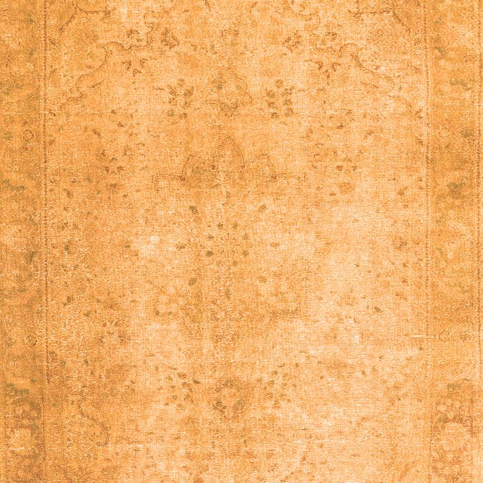 Serging Thickness of Machine Washable Persian Orange Traditional Area Rugs, wshtr778org