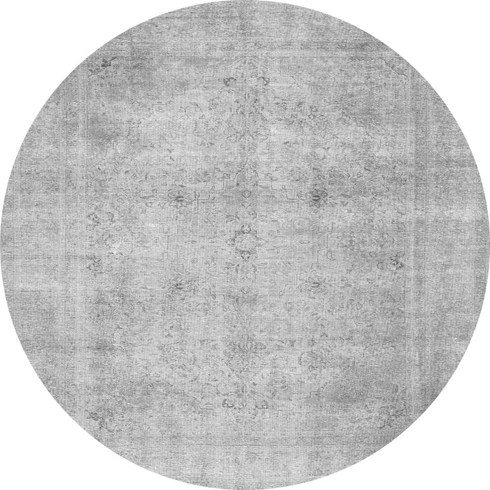 Machine Washable Persian Gray Traditional Rug, wshtr779gry