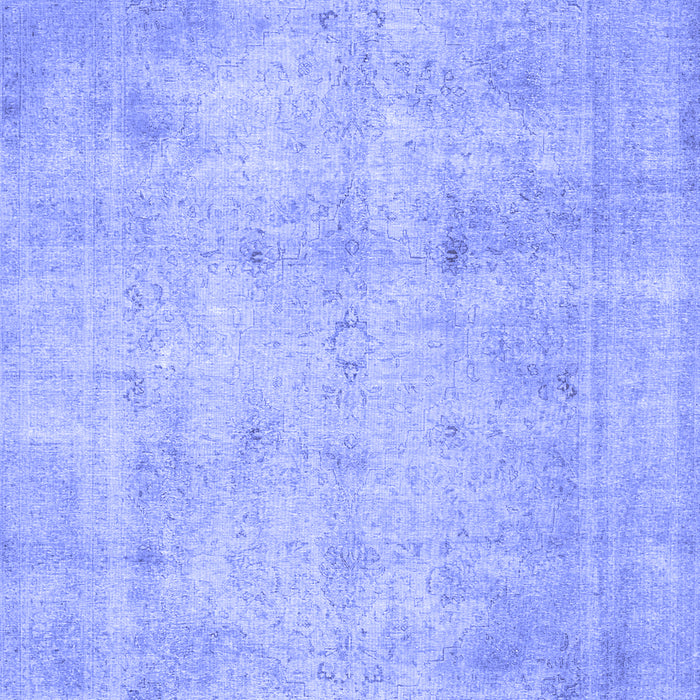 Machine Washable Persian Blue Traditional Rug, wshtr779blu