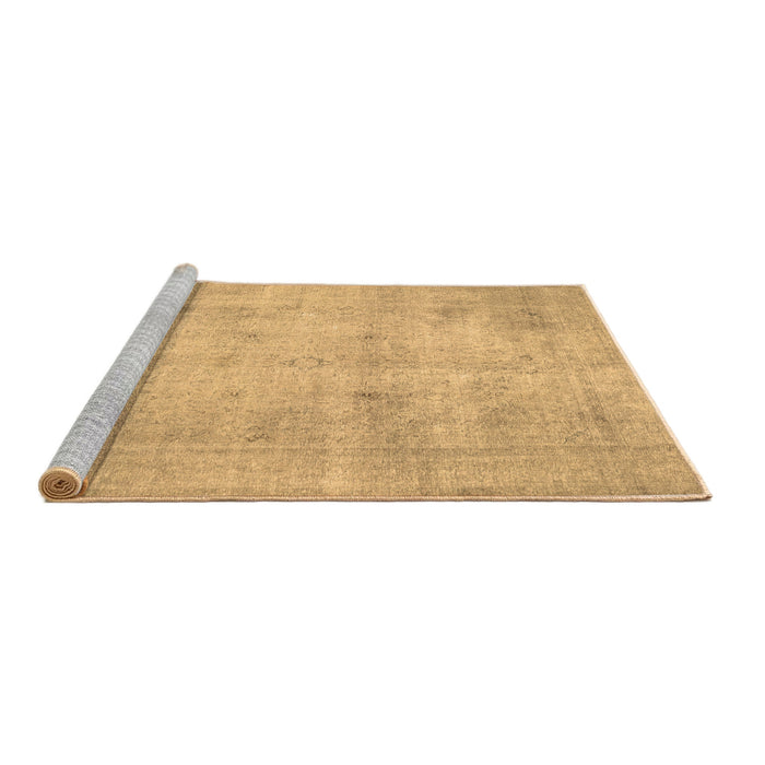 Sideview of Machine Washable Persian Brown Traditional Rug, wshtr779brn