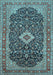 Medallion Light Blue Traditional Rug, tr77lblu