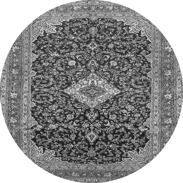 Square Medallion Gray Traditional Rug, tr77gry