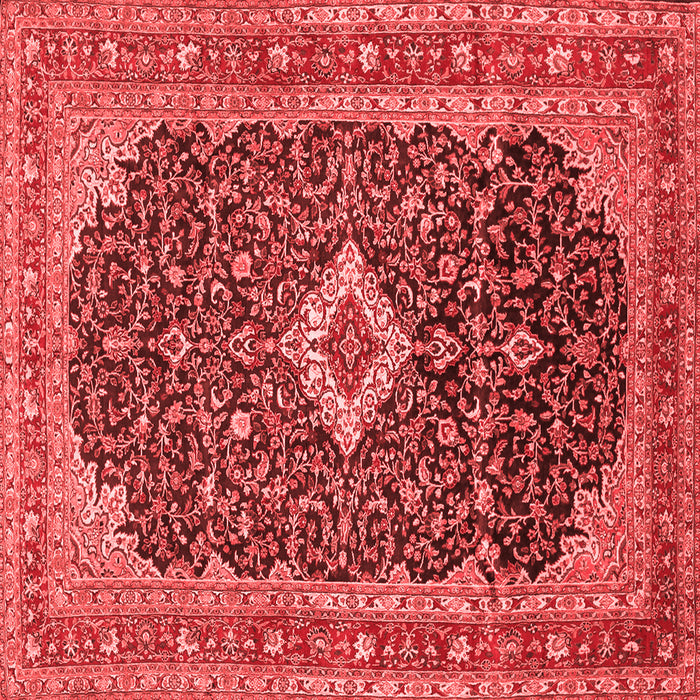 Medallion Red Traditional Rug, tr77red