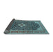 Sideview of Medallion Light Blue Traditional Rug, tr77lblu