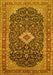 Medallion Yellow Traditional Rug, tr77yw