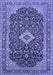 Medallion Blue Traditional Rug, tr77blu