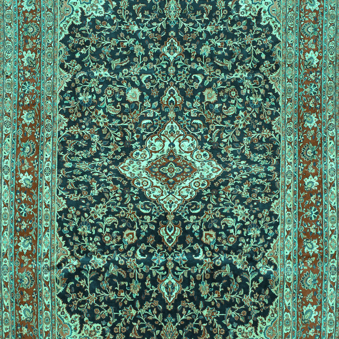 Medallion Turquoise Traditional Rug, tr77turq