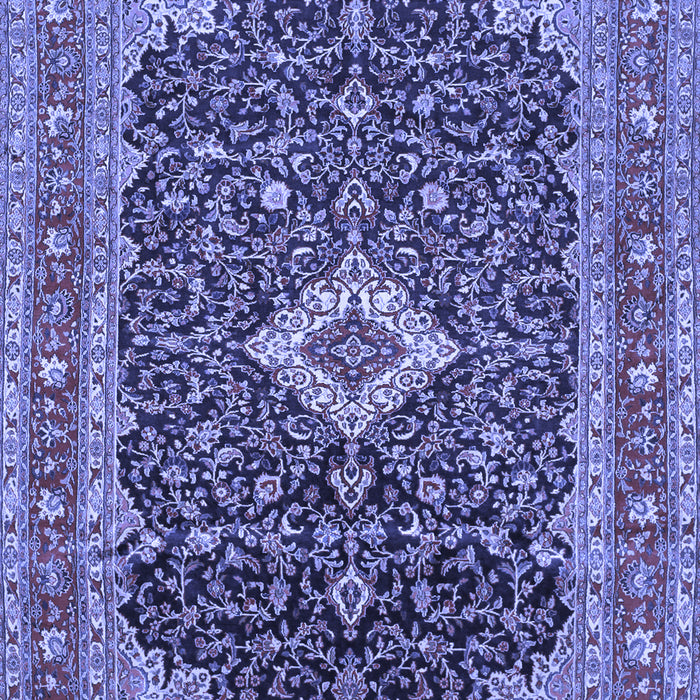 Medallion Blue Traditional Rug, tr77blu
