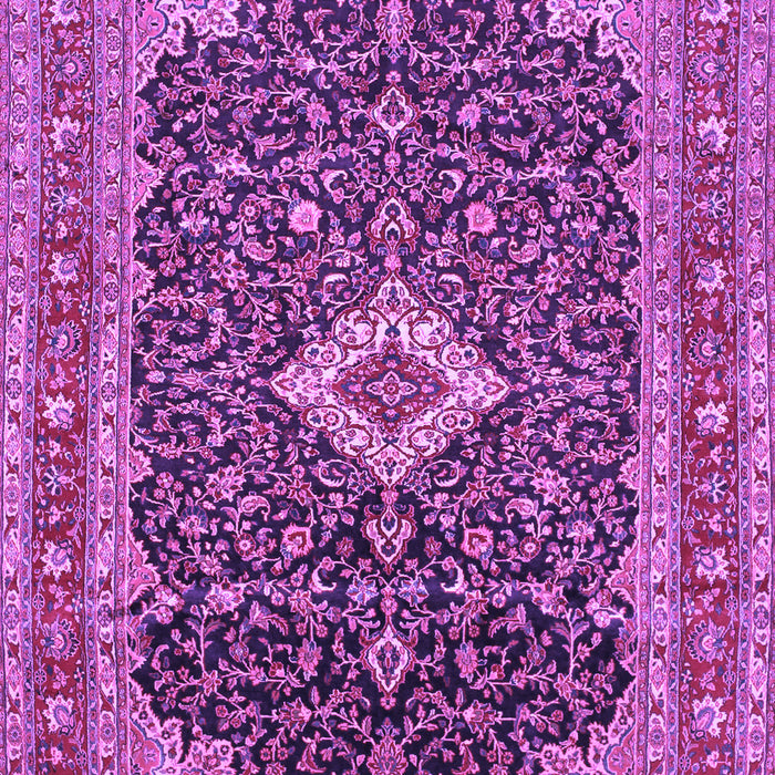 Medallion Purple Traditional Rug, tr77pur