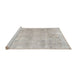 Sideview of Machine Washable Traditional Sage Green Rug, wshtr780